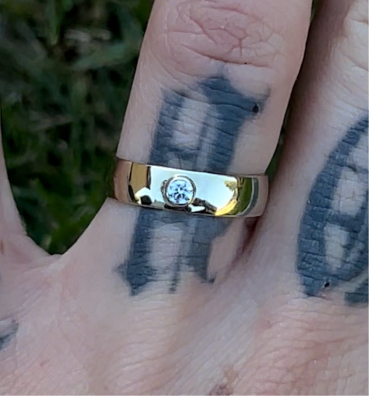 MON BEAU - 10k Gold Men’s Diamond Ring