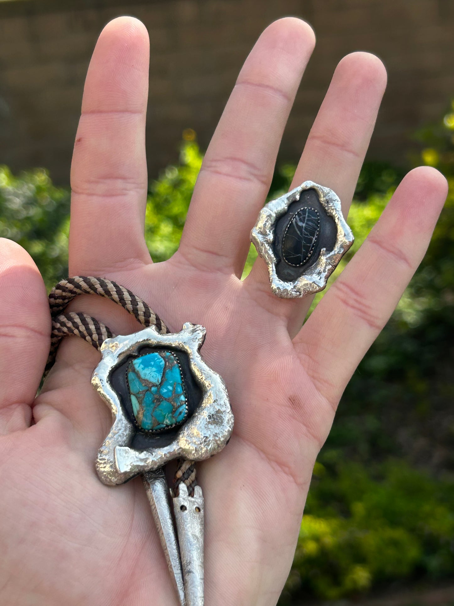 ORGANIC TURQUOISE CRATER LAKE BOLO