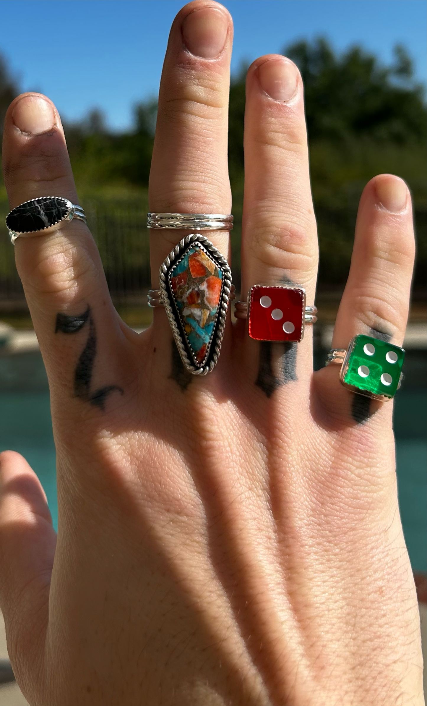 MINI DICE RING (no border) - Made to Order