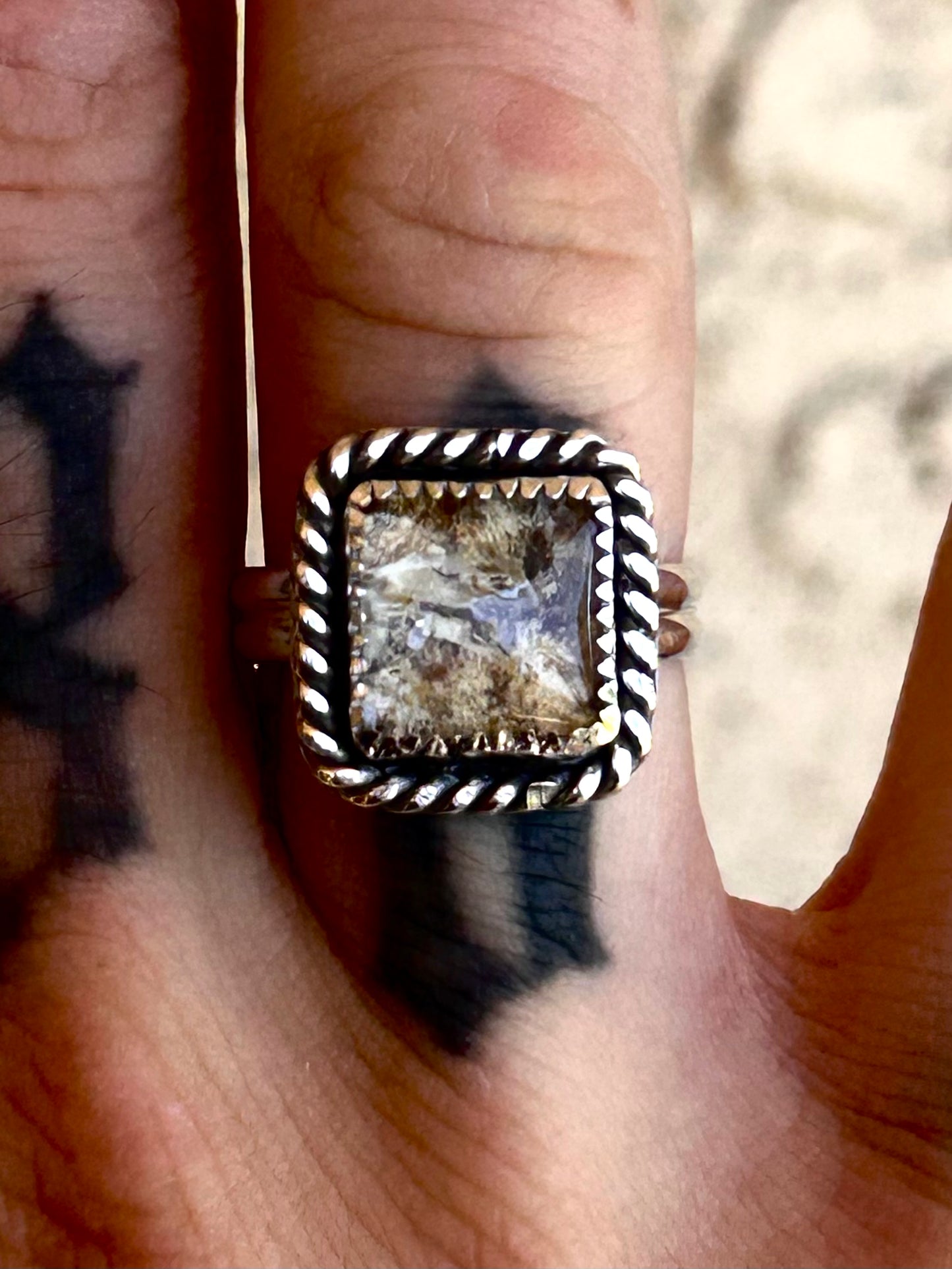 SQUARE MEMORIAL RING