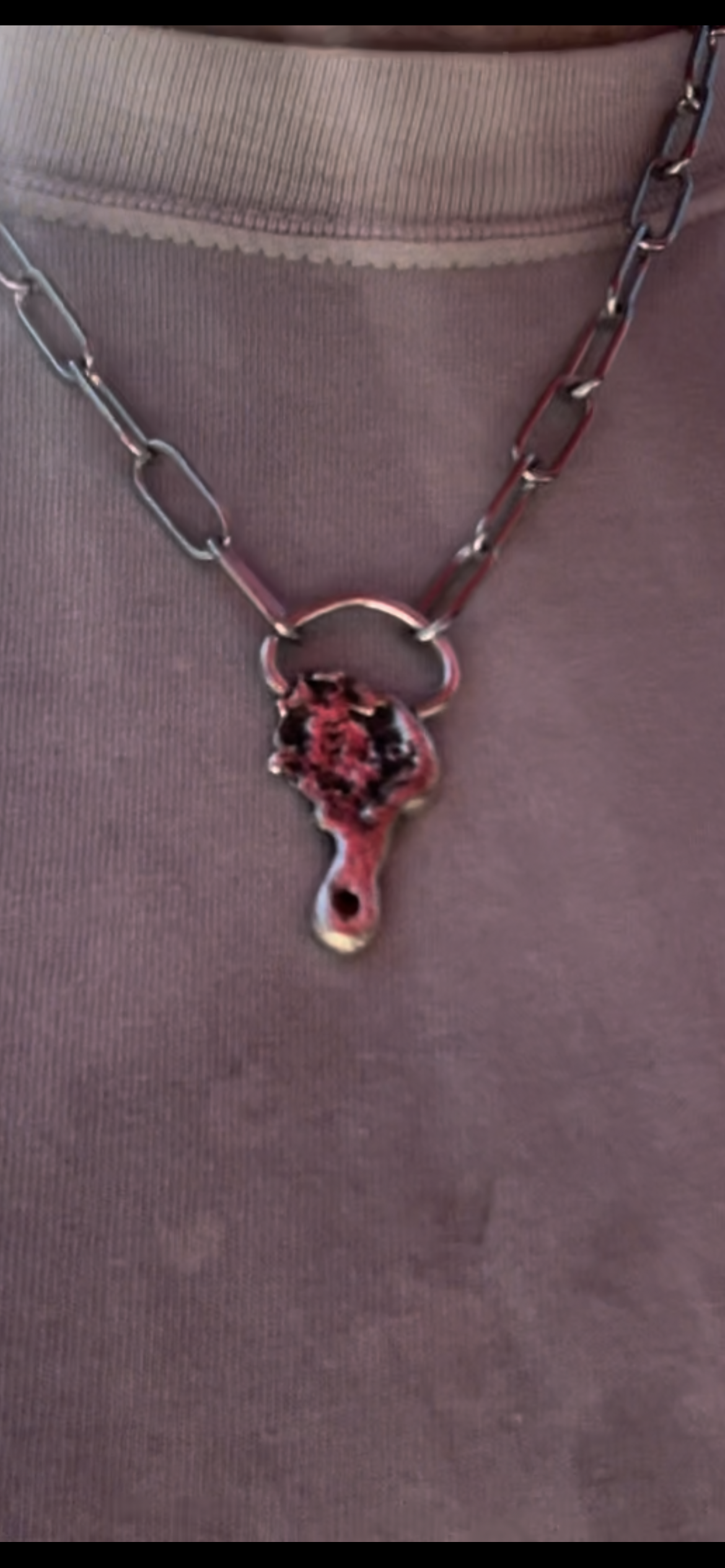 ORGANIC GARNET NECKLACE