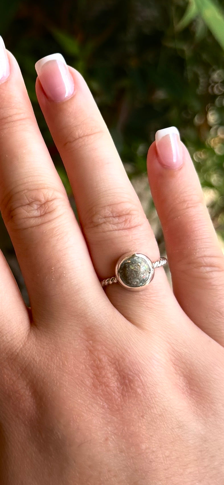 BRAIDED WIRE EPOXY MEMORIAL RING