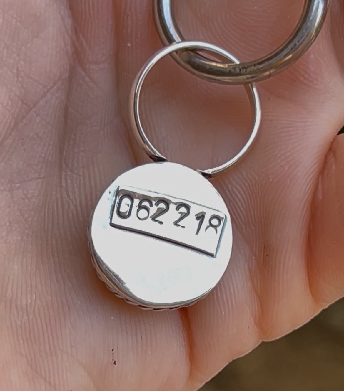 keepsake keychain with ash