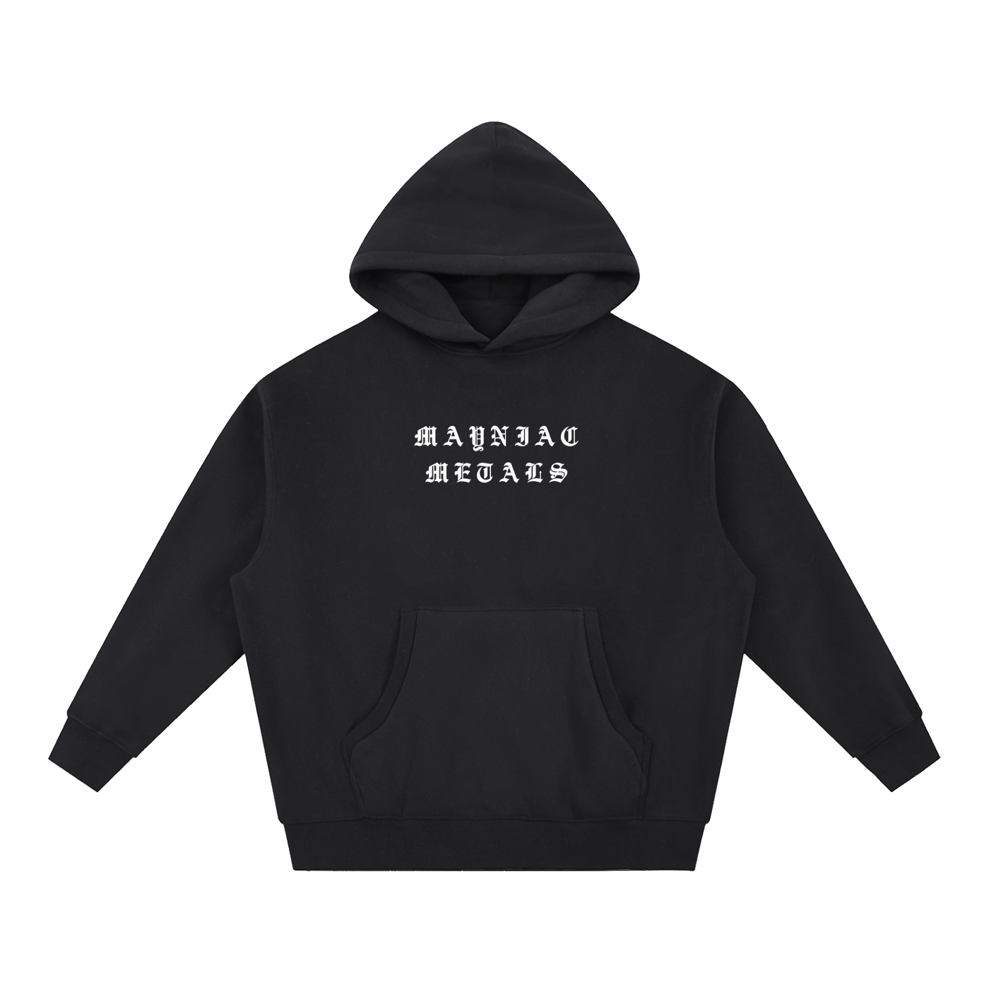 Mayniac Metals Essential Oversized Boxy Fit Fleece Hoodie