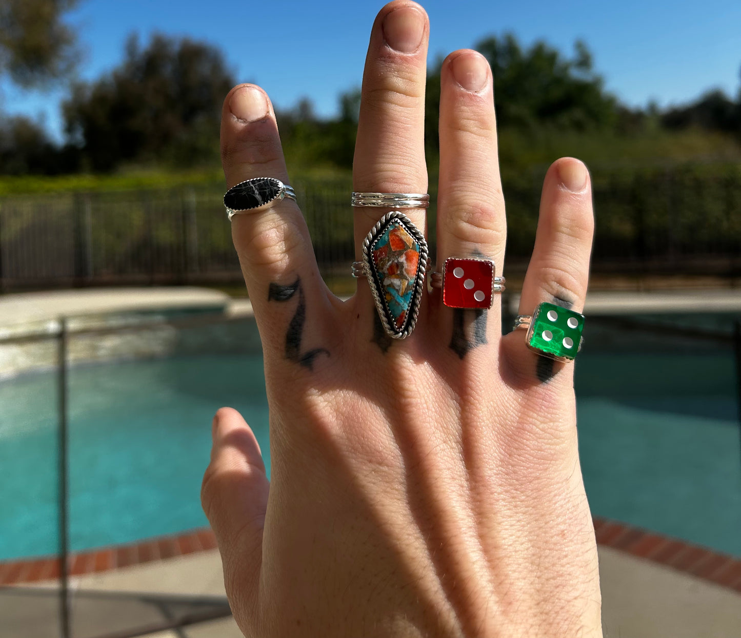 MINI DICE RING (no border) - Made to Order