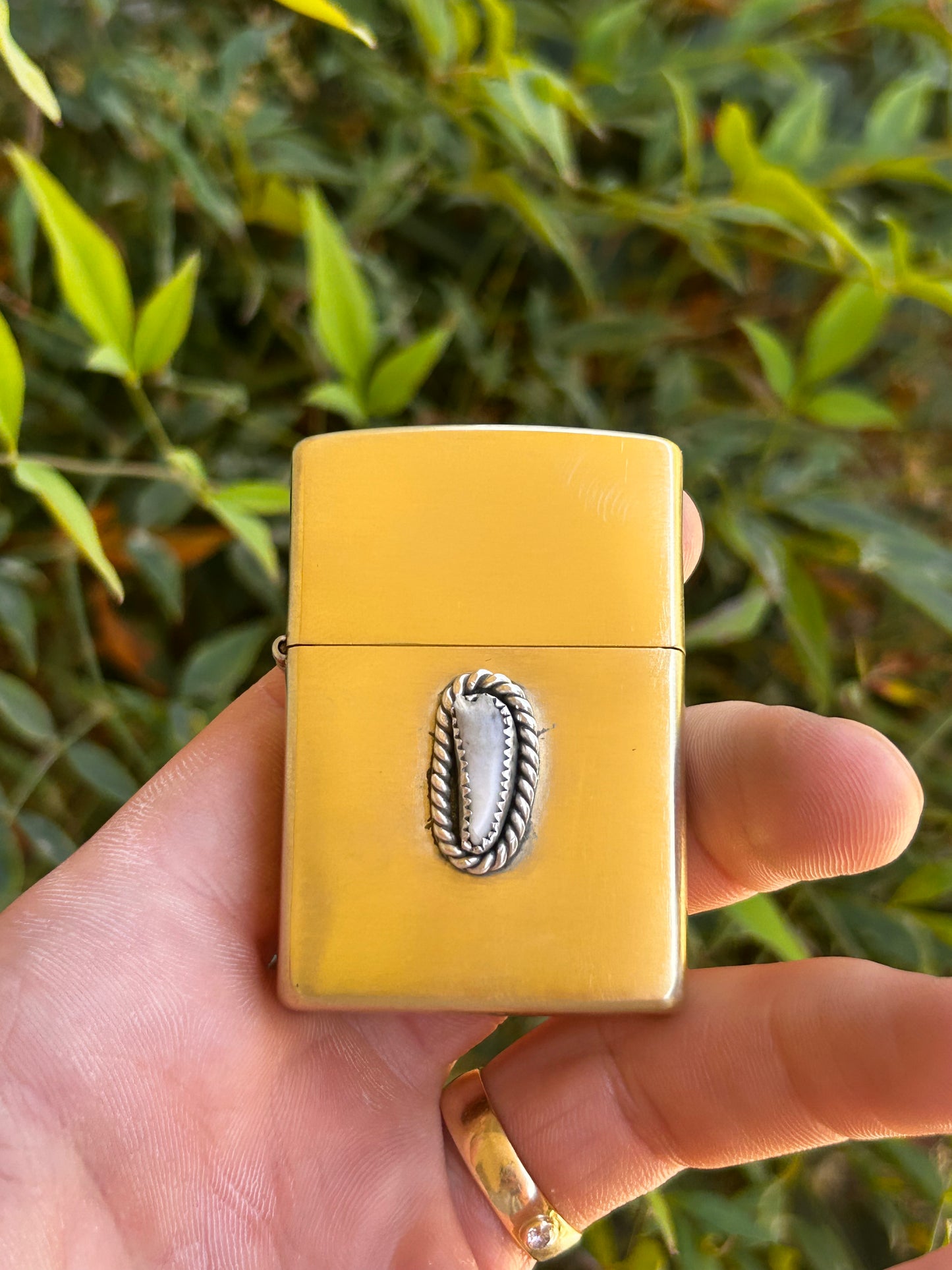 SOLID BRASS CUSTOM TOOTH ZIPPO