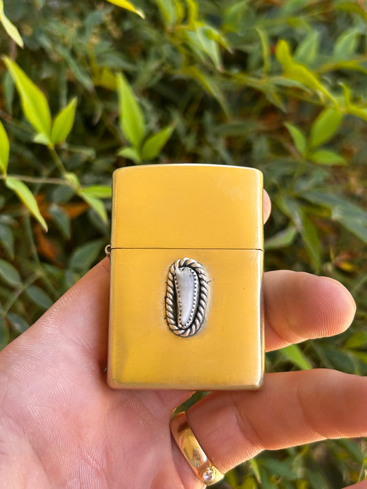 SOLID BRASS CUSTOM TOOTH ZIPPO
