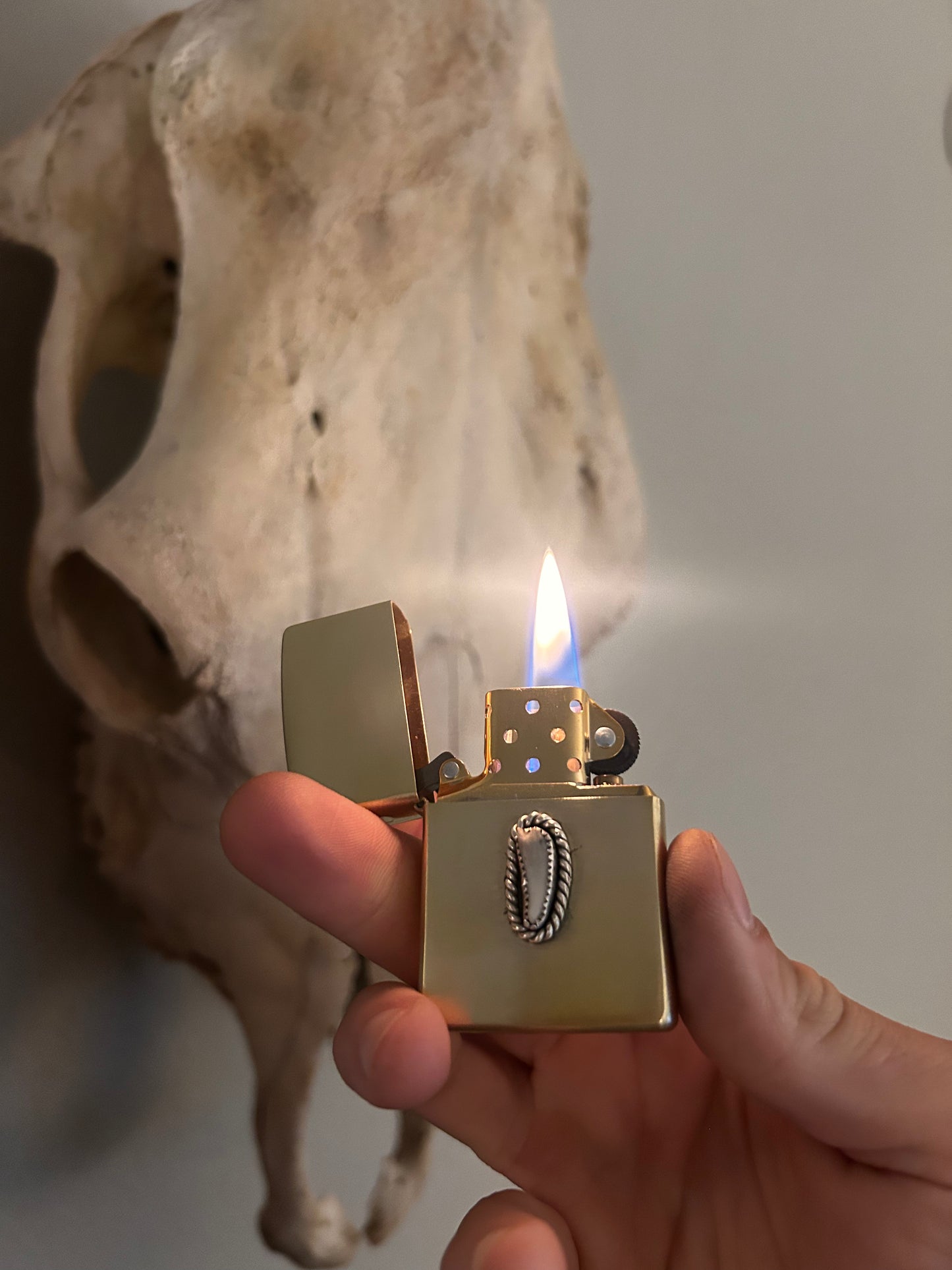 SOLID BRASS CUSTOM TOOTH ZIPPO