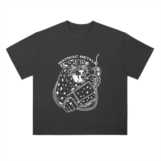 Mayniac Metals Drop Shoulder T-Shirt - 300 GSM